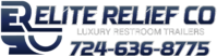 Elite Relief Co. Logo - luxury restroom trailer rentals for outdoor weddings and events in Western PA.